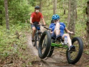 pedal adaptive mountain bike