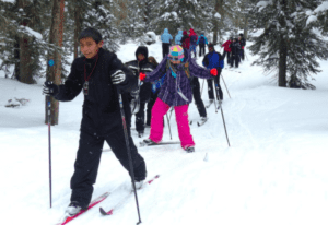 Kids Nordic skiing