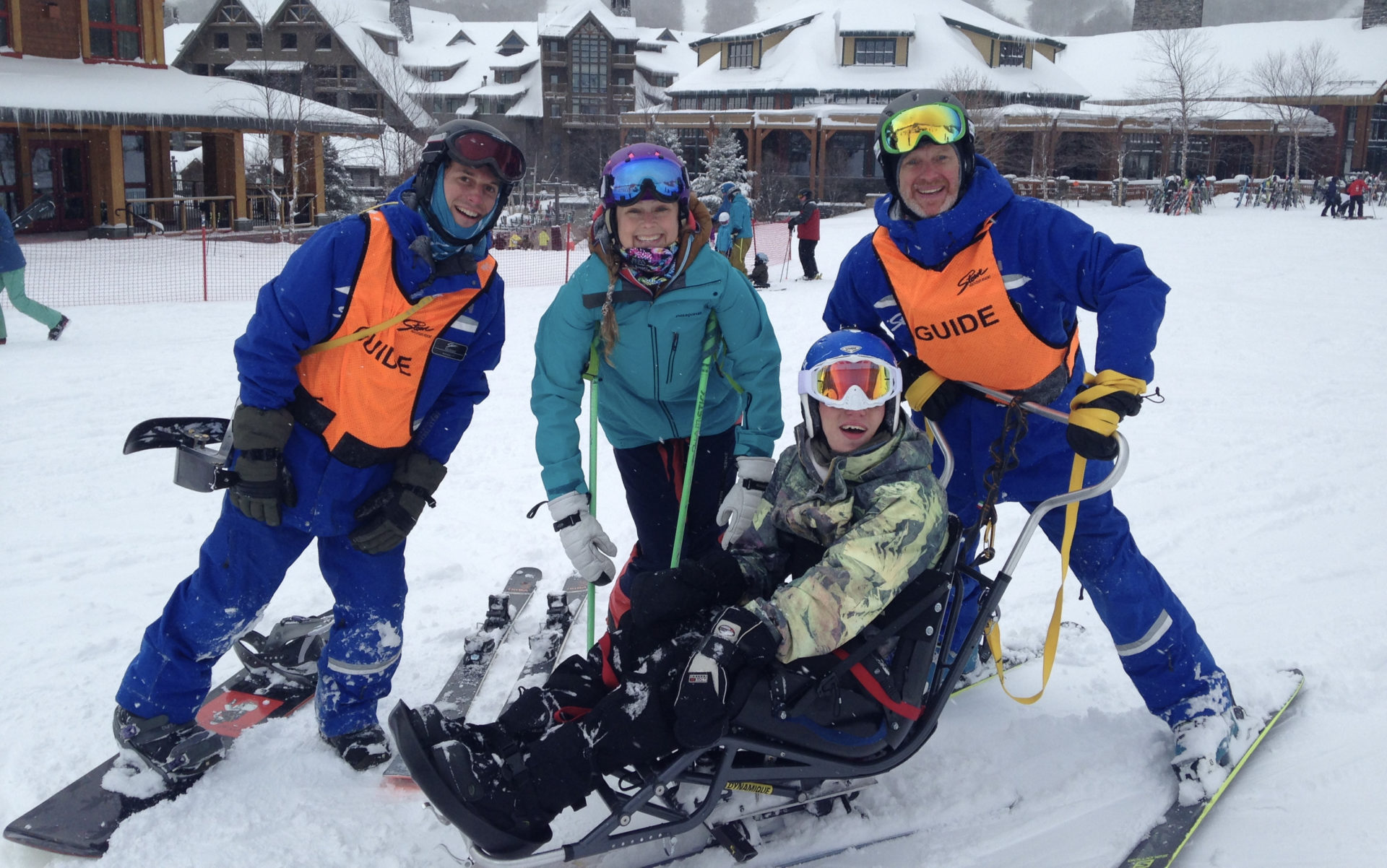 Jack enjoying skiing with GMAS at Stowe
