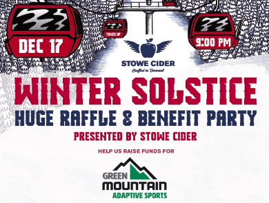 Stowe Cider Winter Solstice Party at the Matterhorn to Benefit GMAS