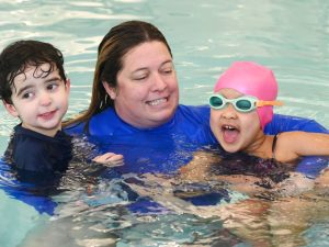 Kids enjoy their adapted Aquatics lesson