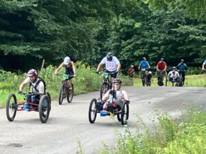 Adaptive Mountain Bikers rode in the ebike category