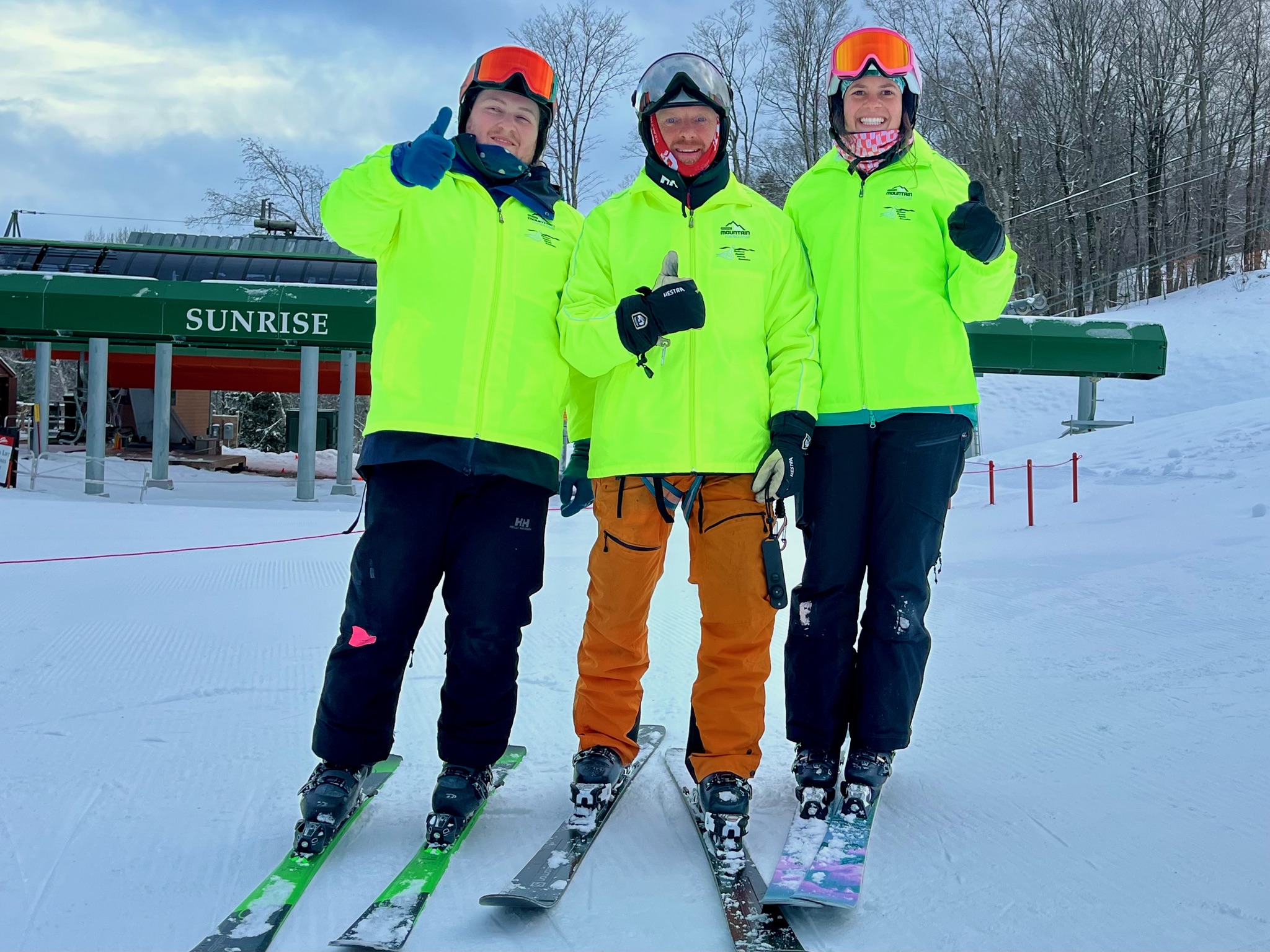 Sterling Anderson, Tom Hall, and Allie Peterson followed the training at Stowe.