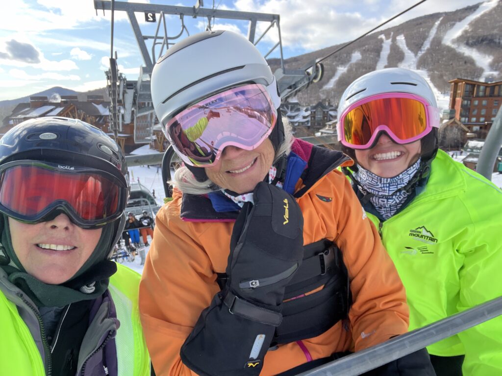 Cathy Webster, Cynthia Needham and Allie Peterson enjoy time together.