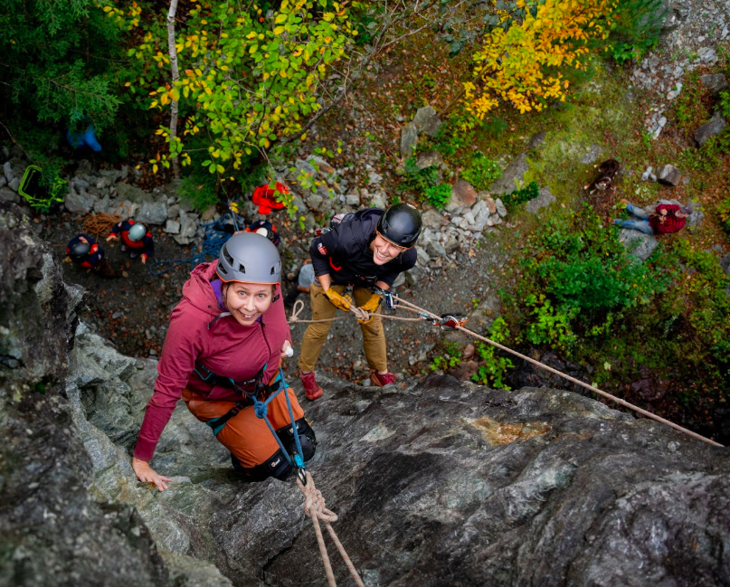 Amy Rock Climbing