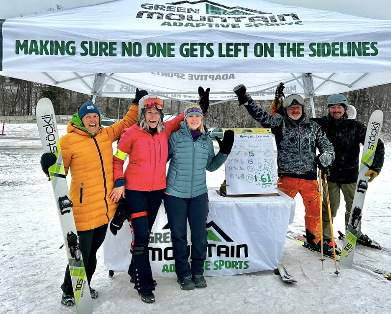 Tom will be challenging himself again on March 16th by skiing as many vertical feet as possible in a single day.