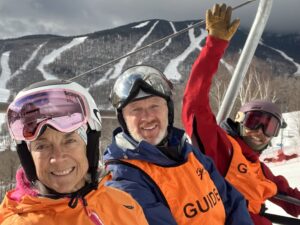 Tom Hall with Cynthia Needham and Cullen Robinson.
