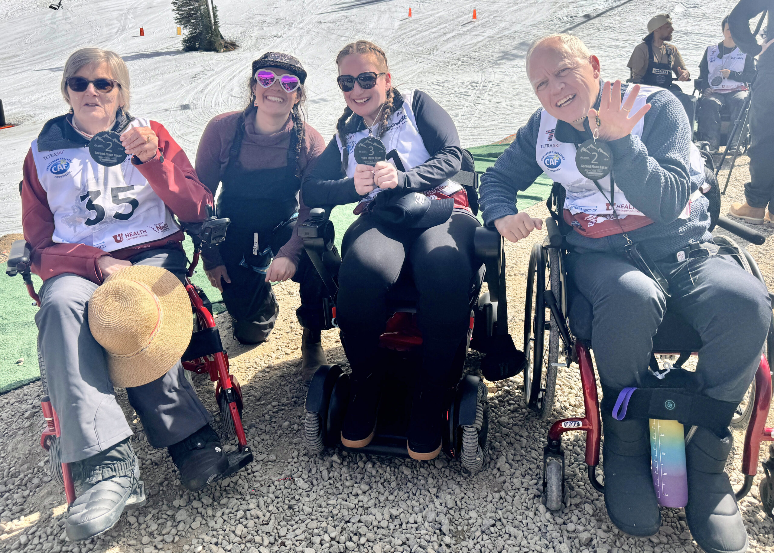 Rachel, Allie, Nechie and Mike represented the Stowe program. Missing is Dave. Mike placed second in the Two-Arm category, missing the gold by only 0.03 seconds.